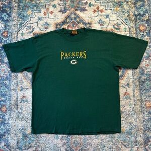 Vintage NFL Green Bay Packers Spellout T-shirt Size XXL